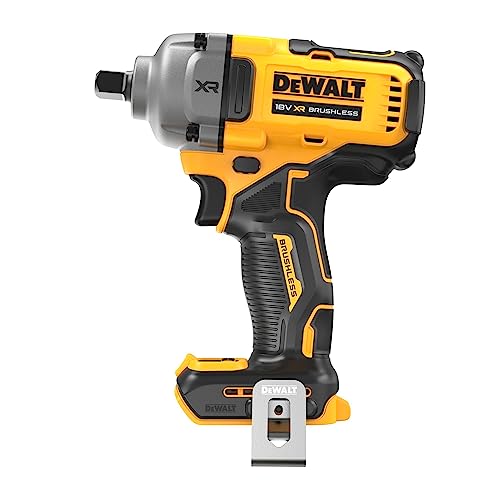 Dewalt XR Akku-Schlagschrauber DCF892N (18V, ½ Zoll Außenvierkant-Aufnahme mit Kugelrastung, 813 Nm Anzugsmoment, inkl. Metall-Gürtelhaken, Lieferung ohne Akku & Ladegerät)