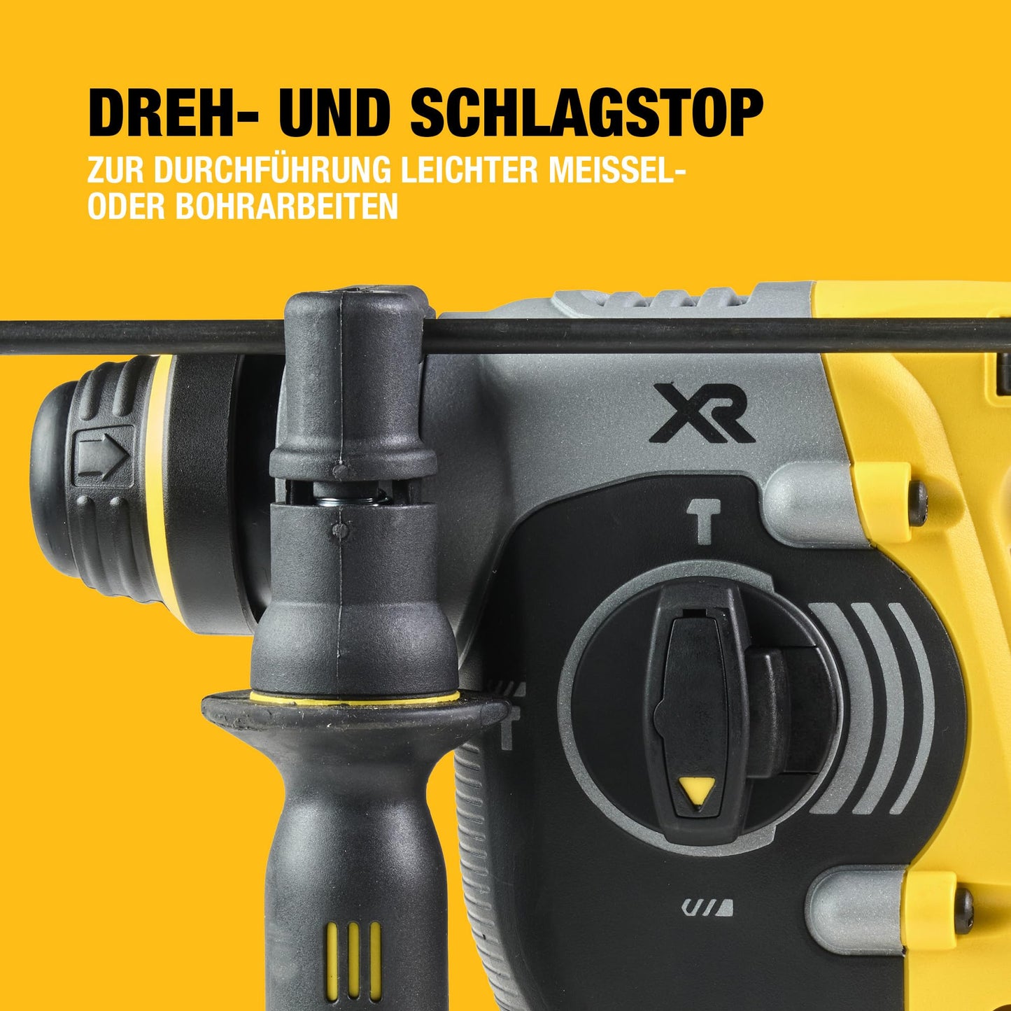 DEWALT SDS-plus XR Akku-Kombihammer/Schlagbohrmaschine (18V, bürstenlos, 24mm, ideal für Bohranker/Befestigungslöcher, Vibrationsreduzierung, ohne Akku & Ladegerät), DCH273NT