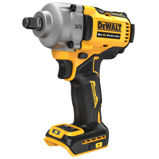 Dewalt XR Akku-Schlagschrauber DCF891N (18V, ½ Zoll Außenvierkant-Aufnahme mit Spreng- bzw. HOG-Ring, 813 Nm Anzugsmoment, inkl. Metall-Gürtelhaken, Lieferung ohne Akku & Ladegerät)