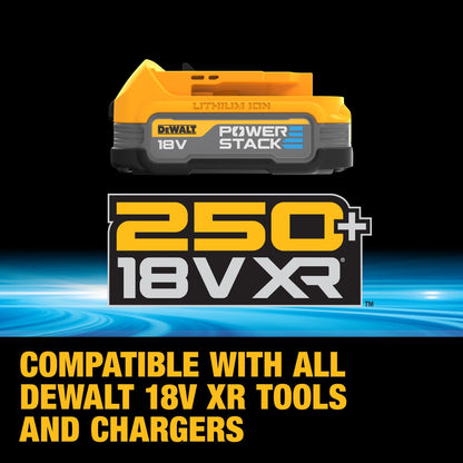 Dewalt 18 Volt Akku-Komobpack DCK2050E2T (mit 1x Schlagbohrschrauber DCD805, 1x ¼“ Schlagschrauber DCF850, 2x 18V/1,7Ah Powerstack-Akkus DCBP034, 1x System-Schnellladegerät DCB115, T STAK-Box II)