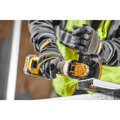 Dewalt 18V XR Flexvolt Advantage Akku-Winkelschleifer DCG409NT (125mm, bürstenloser Motor, elektronische Bremse & Kupplung, M14, inkl. TSTAK-Box II & Zubehör, Lieferung ohne Akku & Ladegerät)