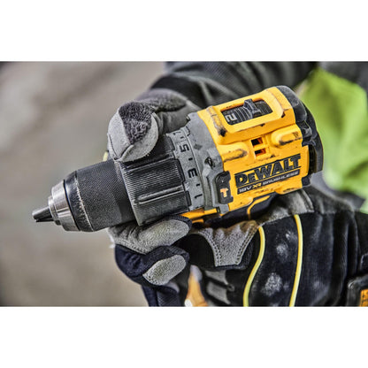 Dewalt 18V Akku-Schlagbohrschrauber DCD805P2T (bürstenloser Motor, 2-Gang-Vollmetallgetriebe, mit LED-Arbeitslicht, inkl. 2x 5.0Ah XR Akkus, Ladegerät & TSTAK-Box)