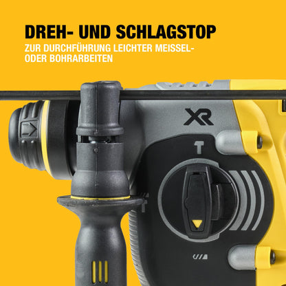 DEWALT SDS-plus XR Akku-Kombihammer/Schlagbohrmaschine (18V, bürstenlos, 24mm, ideal für Bohranker/Befestigungslöcher, Vibrationsreduzierung, ohne Akku & Ladegerät), DCH273NT